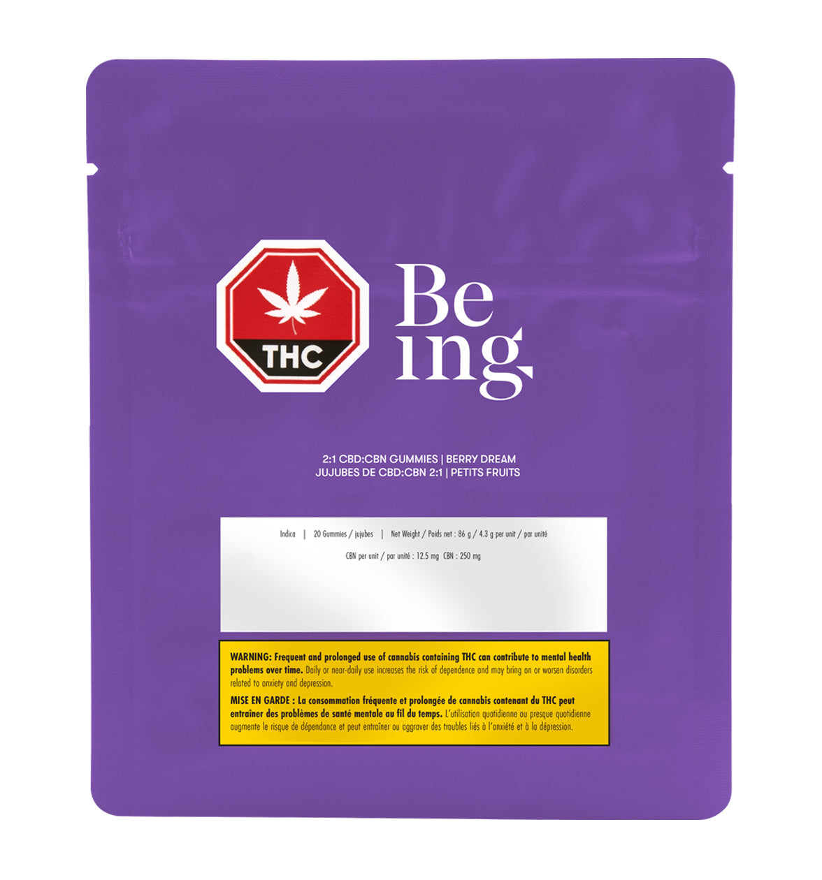 2: 1 CBD: CBN Gummies | Berry Dream (Large 20-Pack)