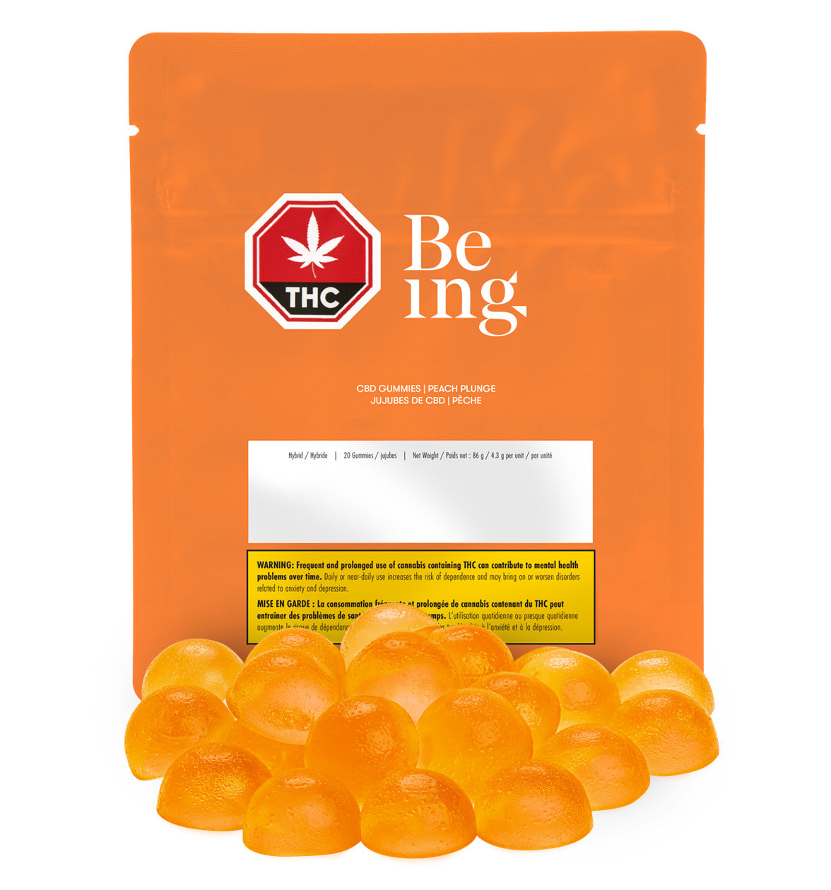 CBD Gummies | Peach Plunge (Large 20-Pack)