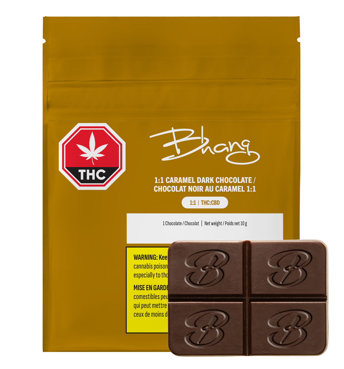 Caramel Dark Chocolate 1:1 THC: CBD