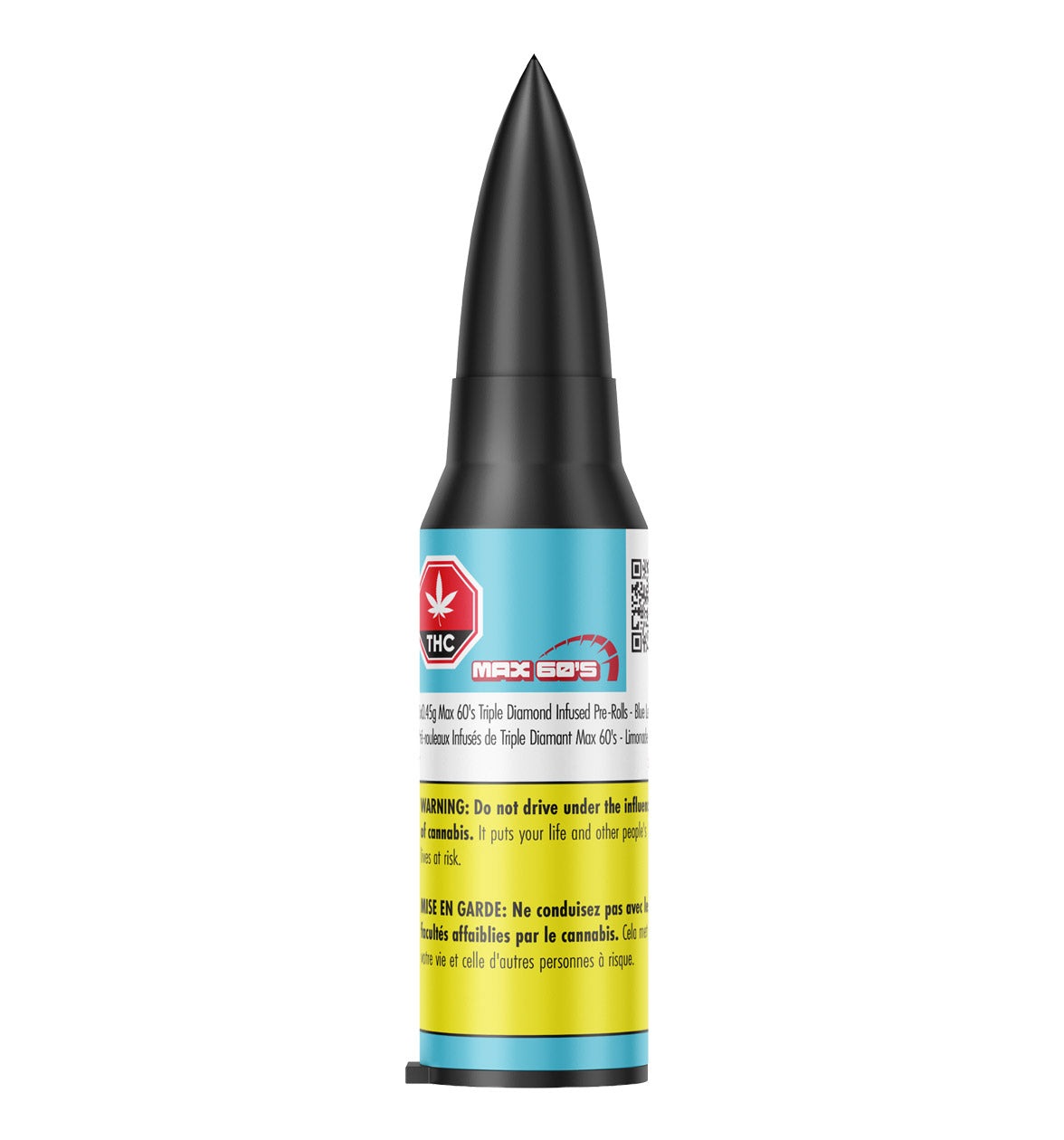 Max 60’s Triple Diamond Infused Pre-Roll - Blue Lemonade