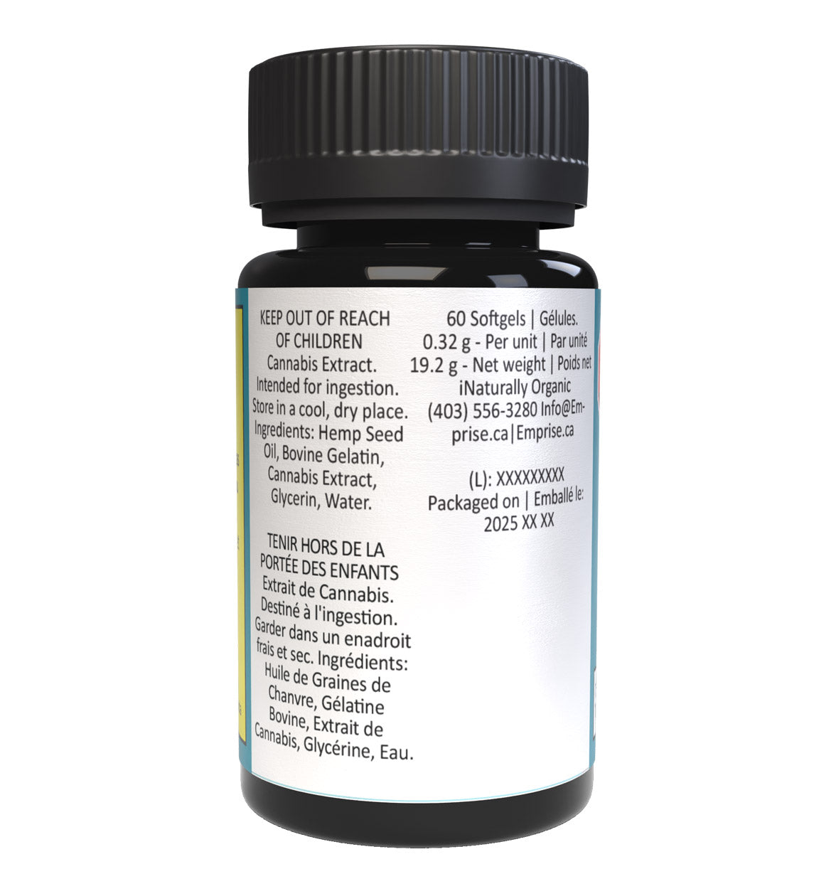 3000 mg CBD Softgels (60 x 50 mg CBD)
