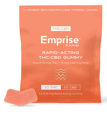 Jujube végétalien Pêche 10 mg de THC + 10 mg de CBD