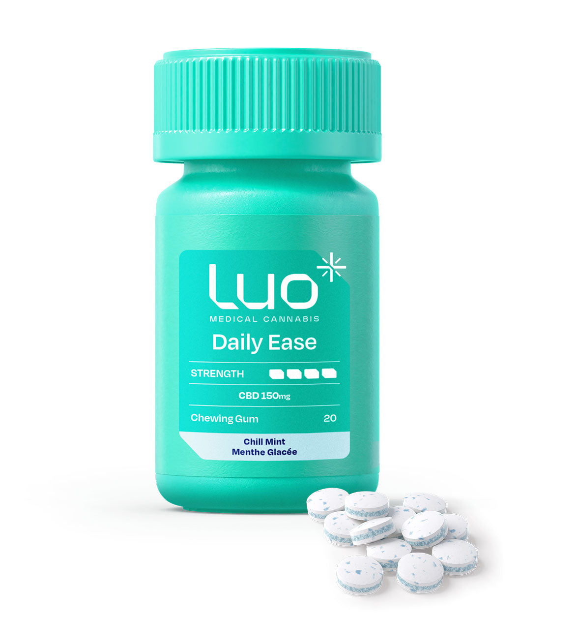 Luo® Chill Mint CBD Gum 150 mg