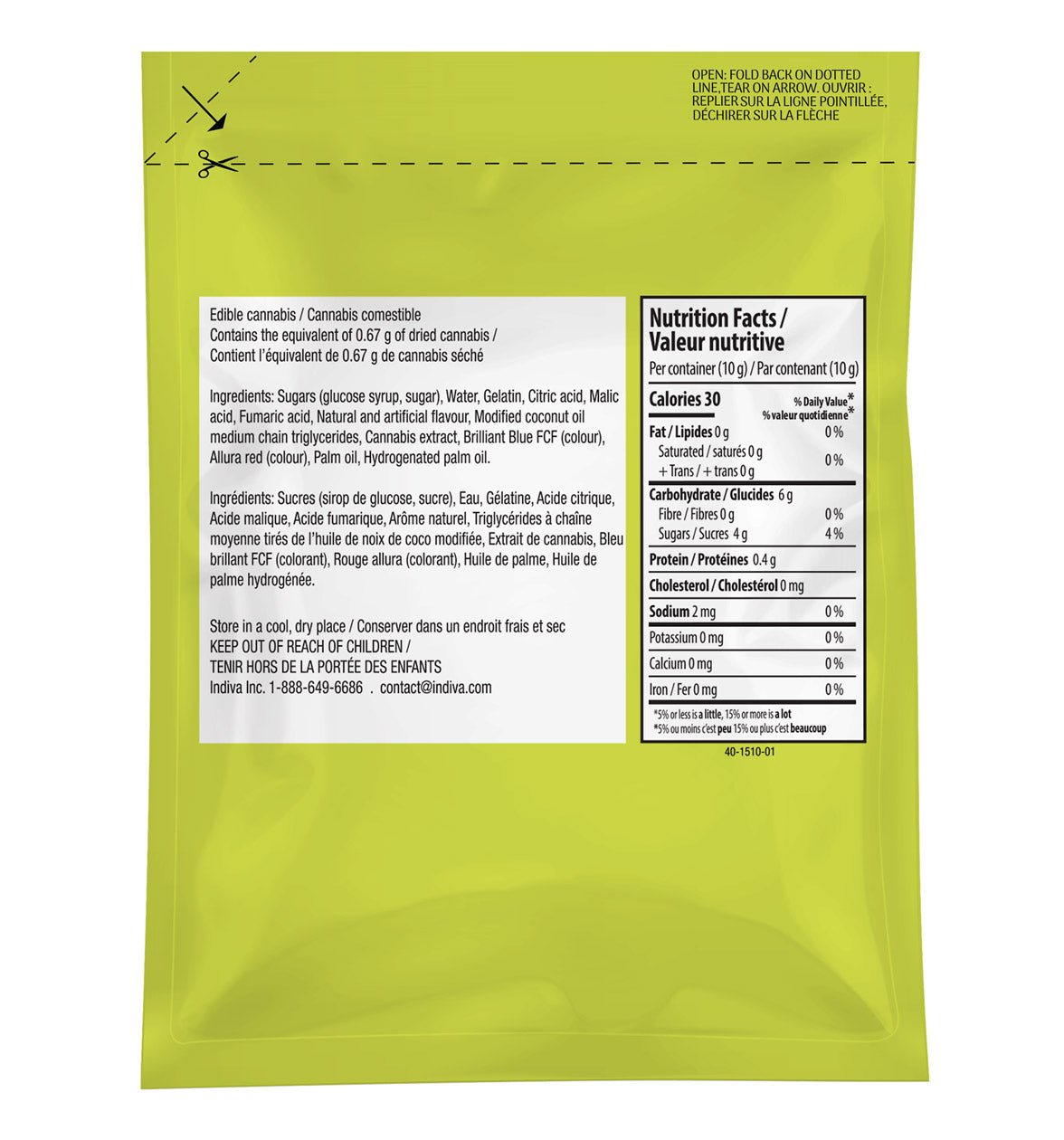 Stupidly Sour - Arctic Meltdown Blues Soft Chew