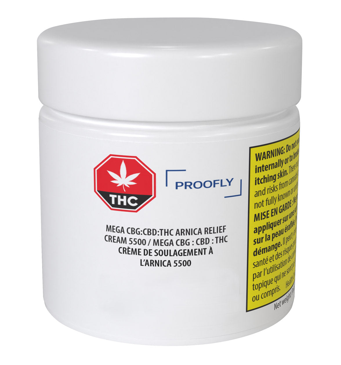 Mega CBG:CBD:THC Arnica Relief Cream 5500
