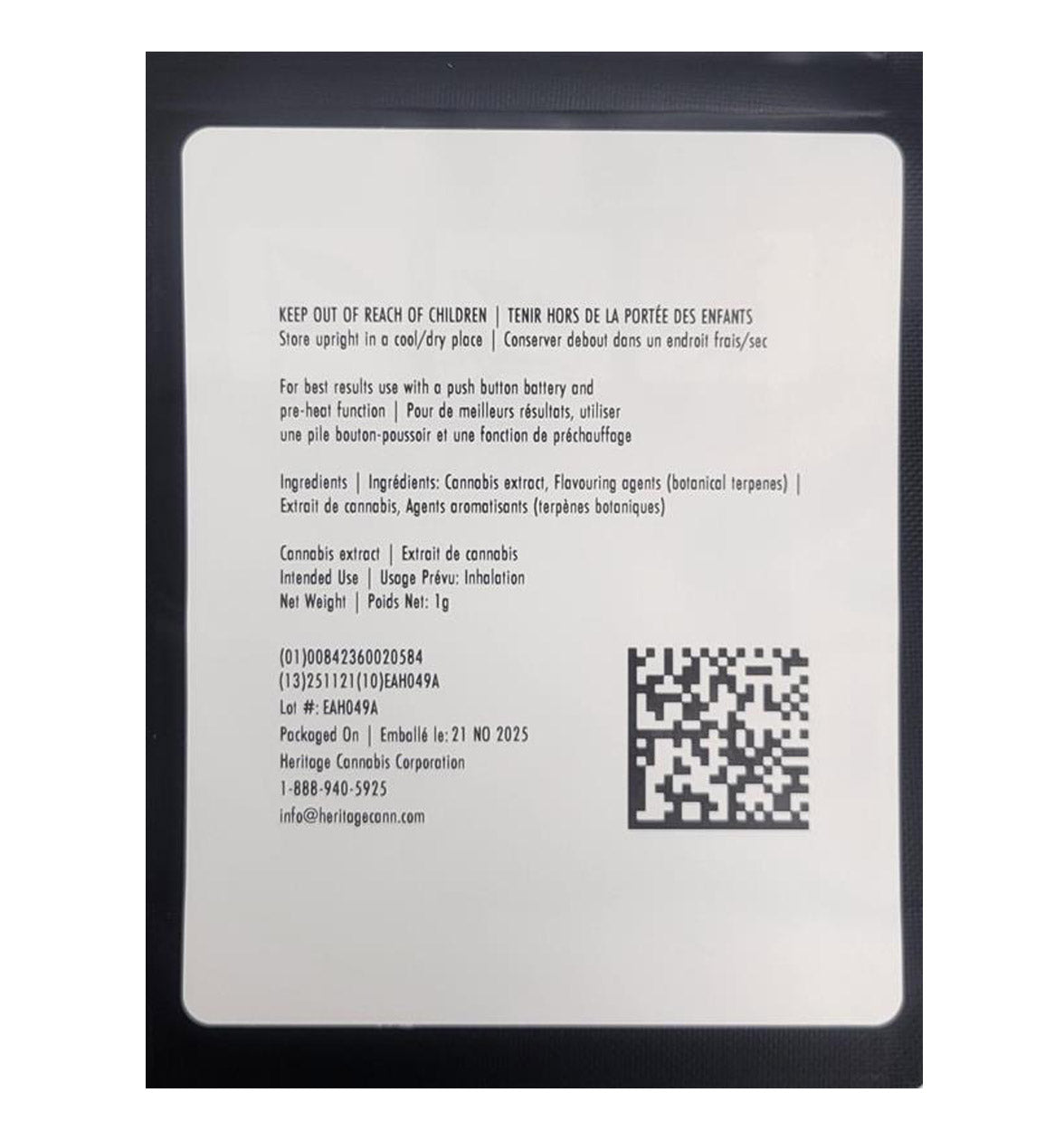 Blue Frost 1g 510 Vape