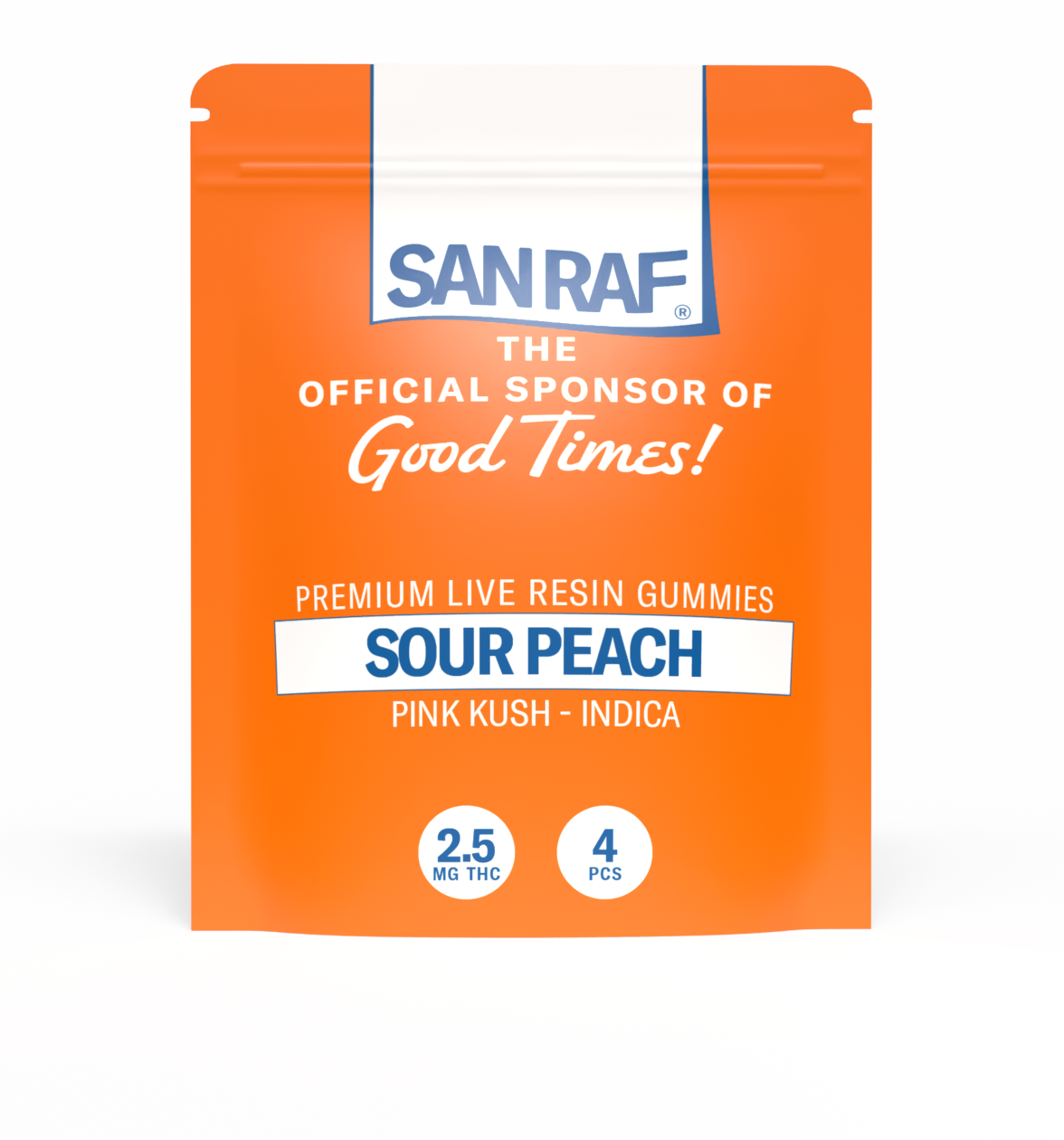 Sour Peach Live Resin Gummies