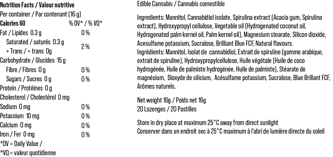 Vanilla Mint CBD Lozenges 150 mg